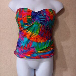 La Blanca Multicolor Strapless Top